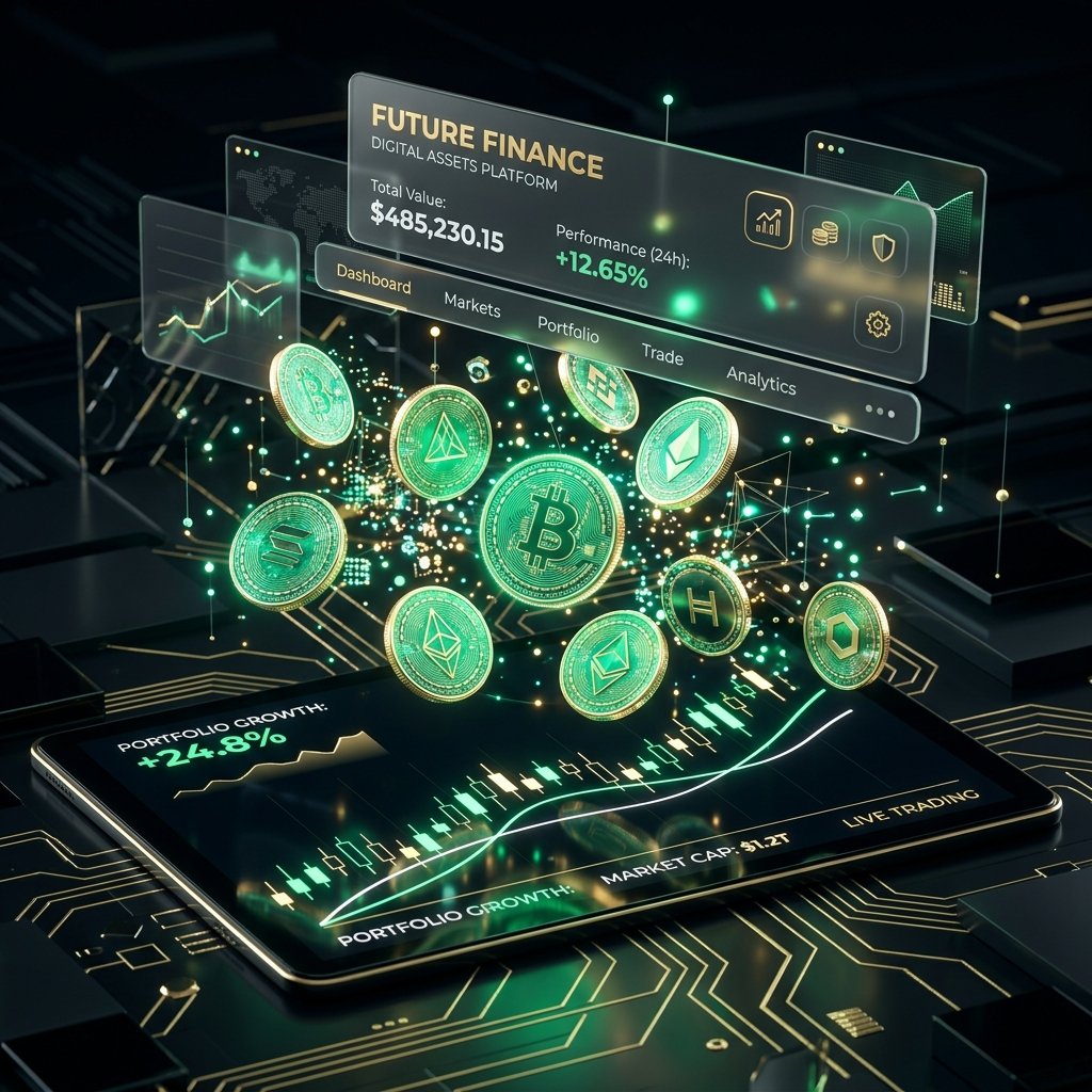 CROCGET Digital Finance Platform Visual